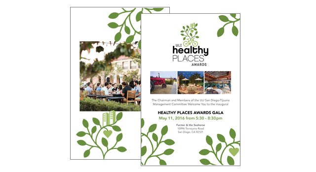 Urban Land Institute Healthy Places Awards Gala Program Design