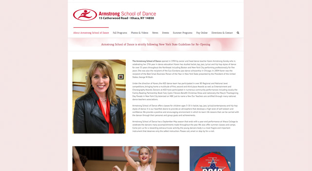 Armstrong School of Dance Website